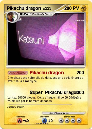 Pokemon Pikachu dragon