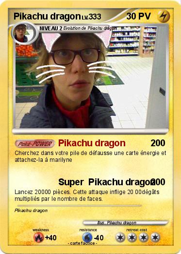 Pokemon Pikachu dragon