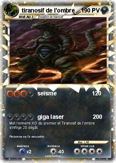 Pokemon tiranosif de l'ombre