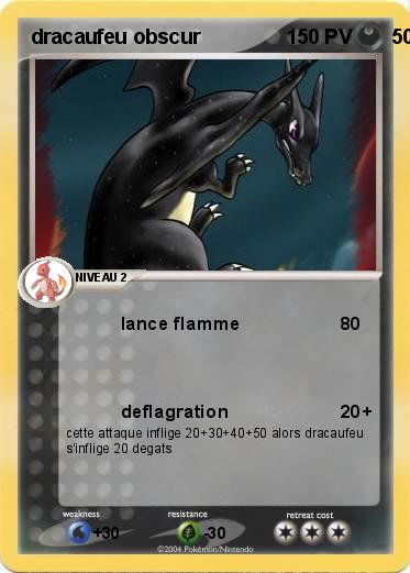 Pokemon dracaufeu obscur                                  50000