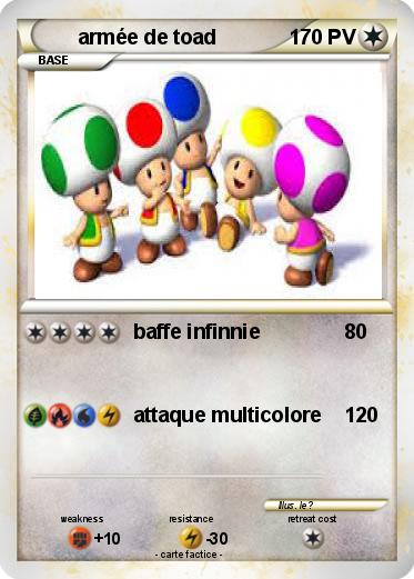 Pokemon armée de toad