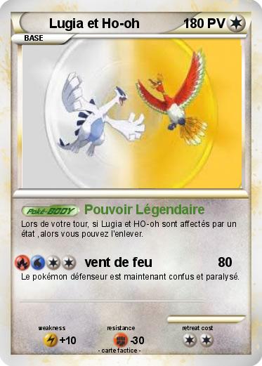 Pokemon Lugia et Ho-oh