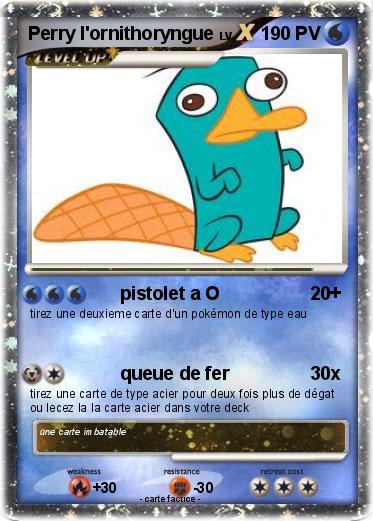 Pokemon Perry l'ornithoryngue