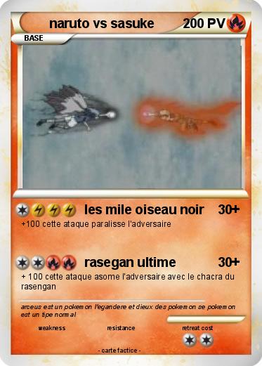 Pokemon naruto vs sasuke