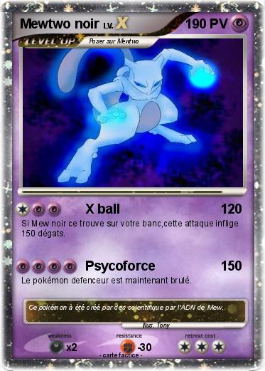 Pokemon Mewtwo noir