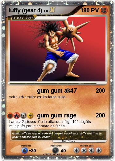 Pokemon luffy (gear 4)
