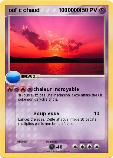 Pokemon ouf c chaud            1000000