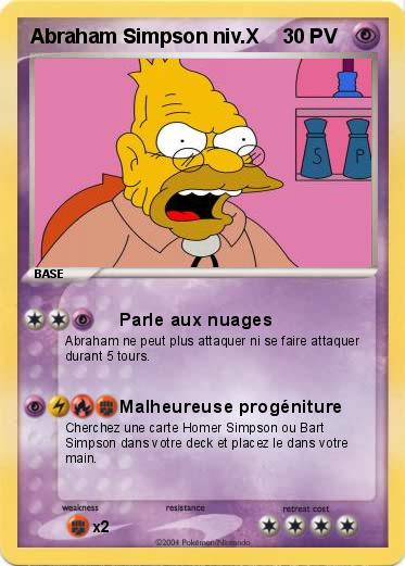 Pokemon Abraham Simpson niv.X