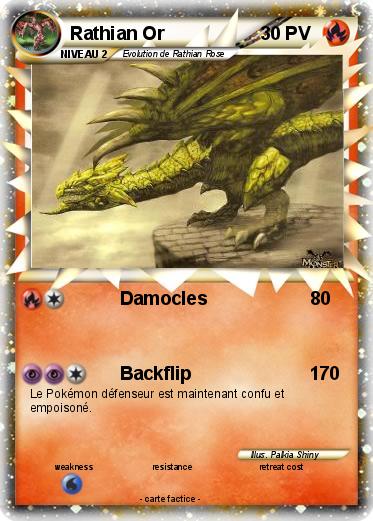 Pokemon Rathian Or