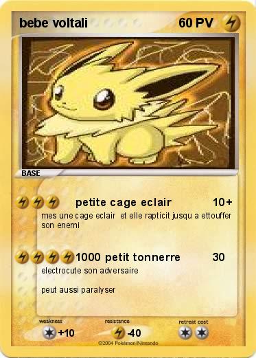 Pokemon bebe voltali