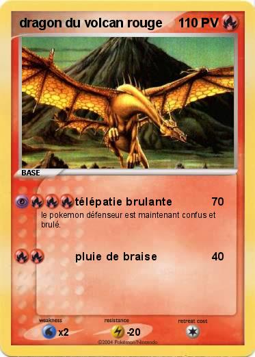 Pokemon dragon du volcan rouge