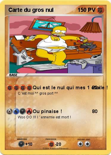 Pokemon Carte du gros nul