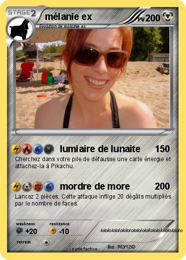 Pokemon mélanie ex