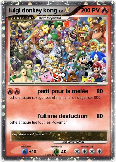 Pokemon luigi donkey kong