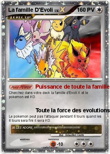 Pokemon La famille D'Evoli