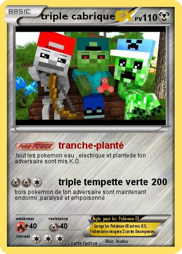 Pokemon triple cabrique