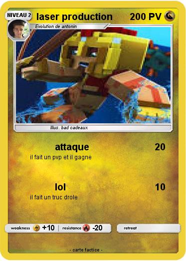 Pokemon laser production