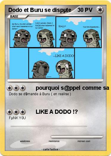 Pokemon Dodo et Buru se dispµte