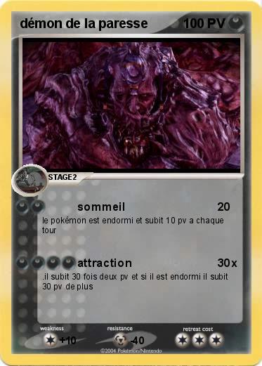 Pokemon démon de la paresse