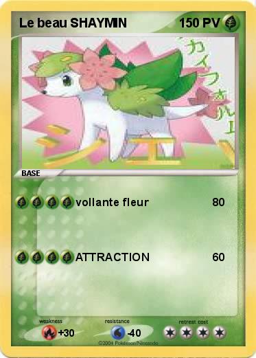 Pokemon Le beau SHAYMIN