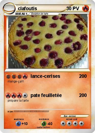Pokemon clafoutis