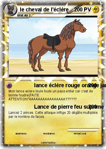 Pokemon le cheval de l'éclère
