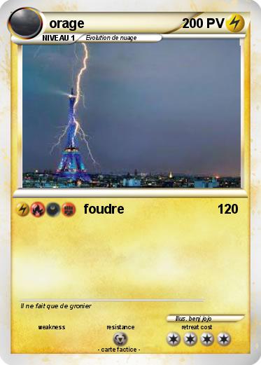 Pokemon orage