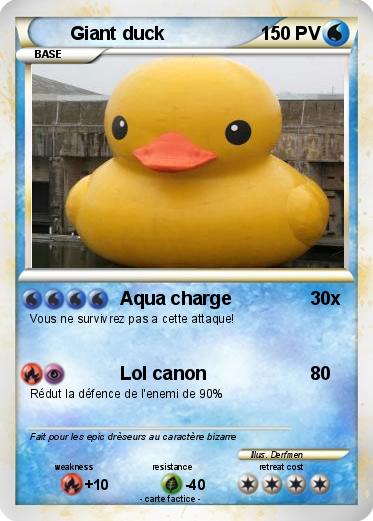 Pokemon Giant duck