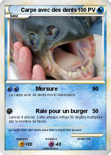 Pokemon Carpe avec des dents