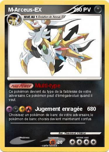 Pokemon M-Arceus-EX                     2