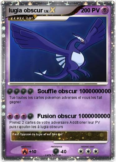 Pokemon lugia obscur