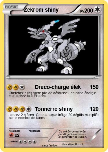 Pokemon Zekrom shiny