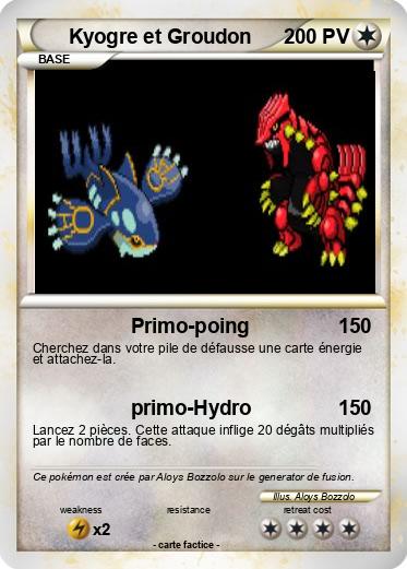 Pokemon Kyogre et Groudon