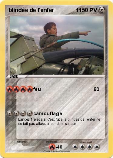 Pokemon blindée de l'enfer              1