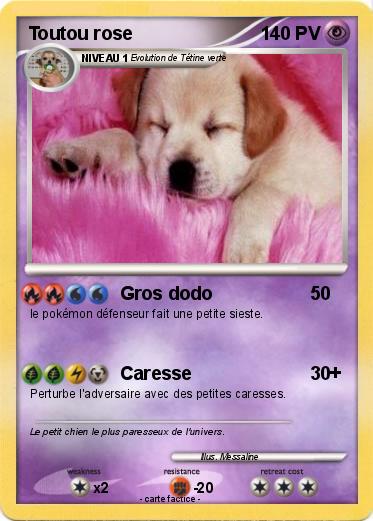 Pokemon Toutou rose