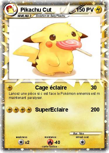 Pokemon Pikachu Cut