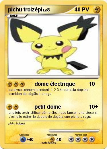 Pokemon pichu troizépi