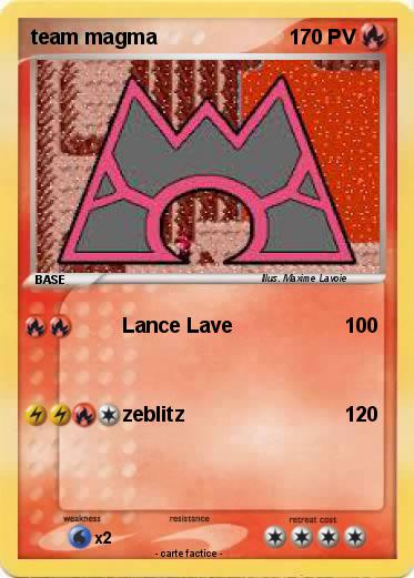 Pokemon team magma