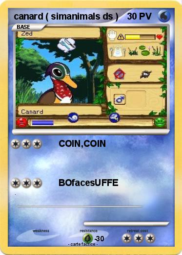Pokemon canard ( simanimals ds )