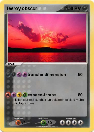 Pokemon leeroy obscur 