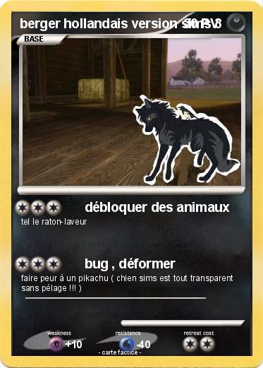 Pokemon berger hollandais version sims 3