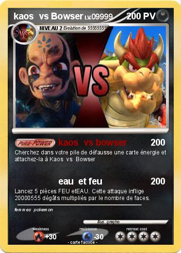 Pokemon kaos  vs Bowser