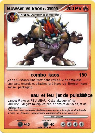 Pokemon Bowser vs kaos
