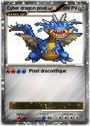 Pokemon Cyber dragon pixel