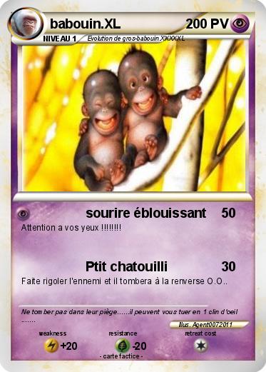Pokemon babouin.XL