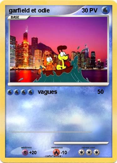 Pokemon garfield et odie