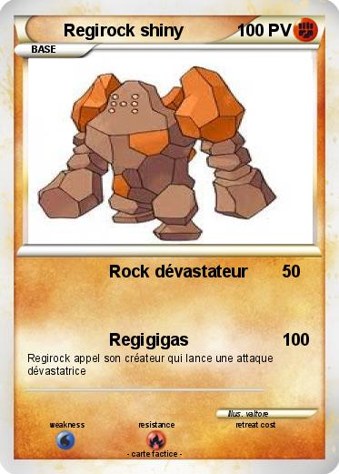 Pokemon Regirock shiny