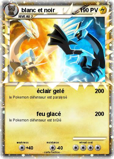 Pokemon blanc et noir