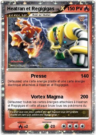 Pokemon Heatran et Regigigas