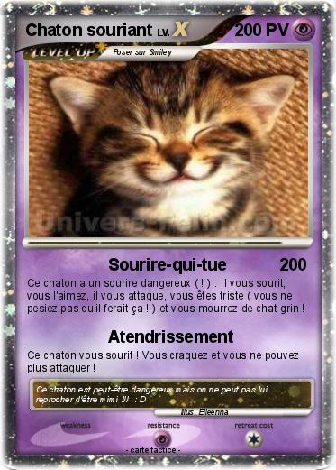 Pokemon Chaton souriant